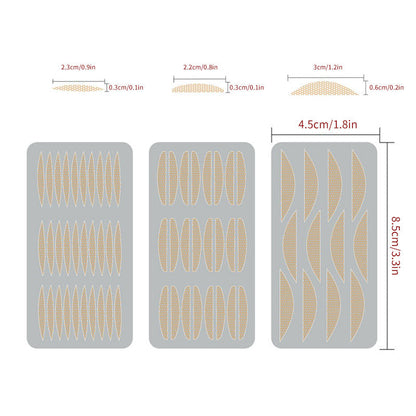 Autocollant invisible double paupière