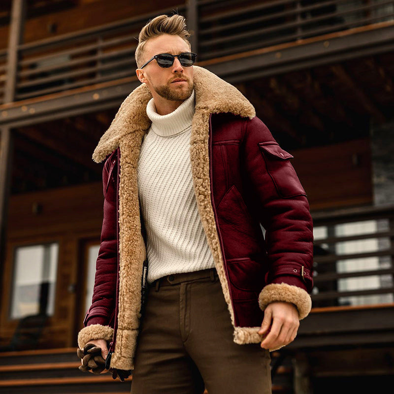 Veste mi-longue épaisse homme