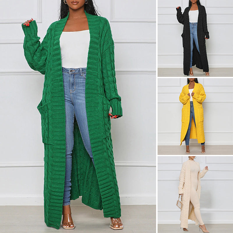 Veste de Pull Longue Torsion