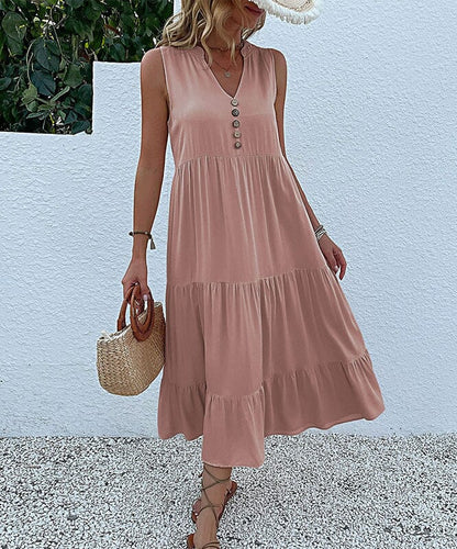 Robe Débardeur avec Boutons