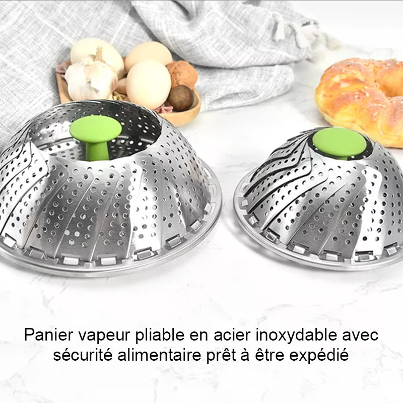 Vapeur Pliante En Acier En Forme De Fleur