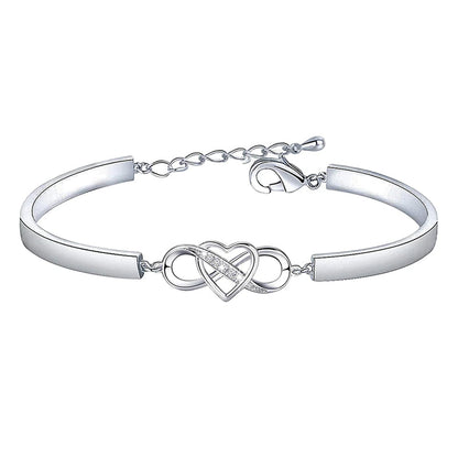 Rappelez-vous Toujours que Je t'aime Maman Bracelet Coeur d'amour pour Toujours