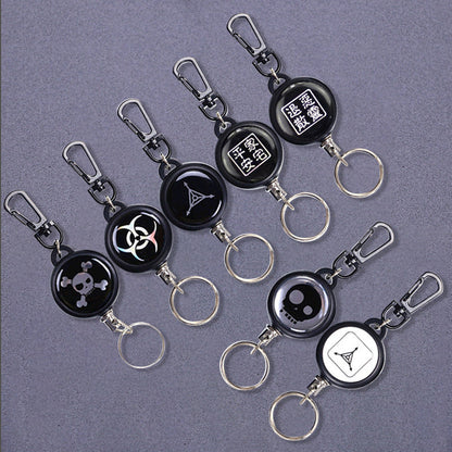 Porte-clés avec Câble Métallique Rétractable