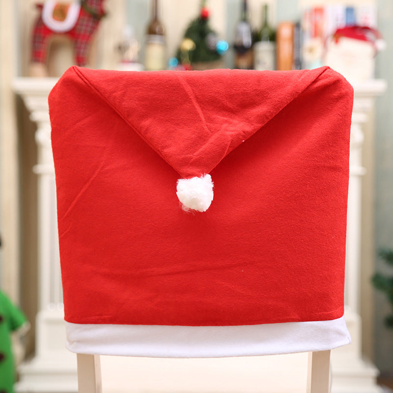 Décoration de couverture de chaise de Noël