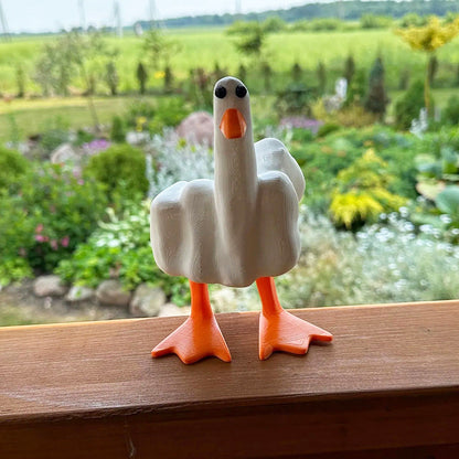 🦆Ornement de canard en forme de majeur🦆