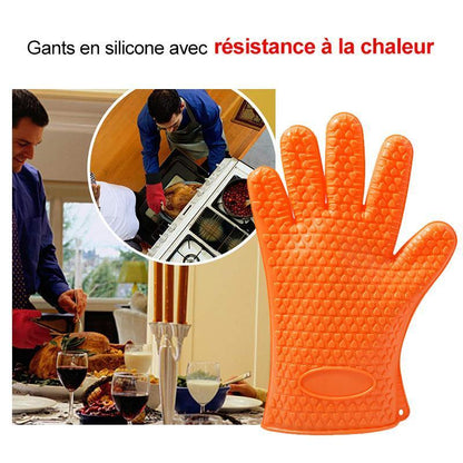 Gants En Silicone Avec Résistance À La Chaleur