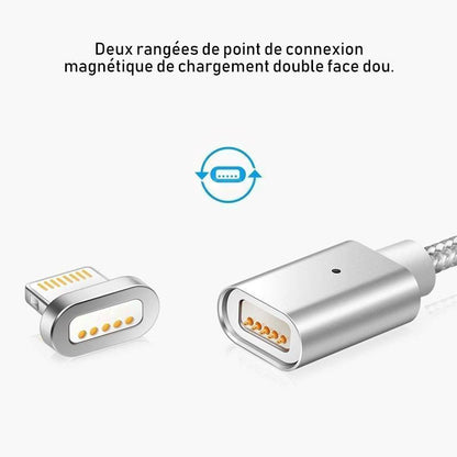 Câble de Charge Magnétique pour iPhone, Android et Type C