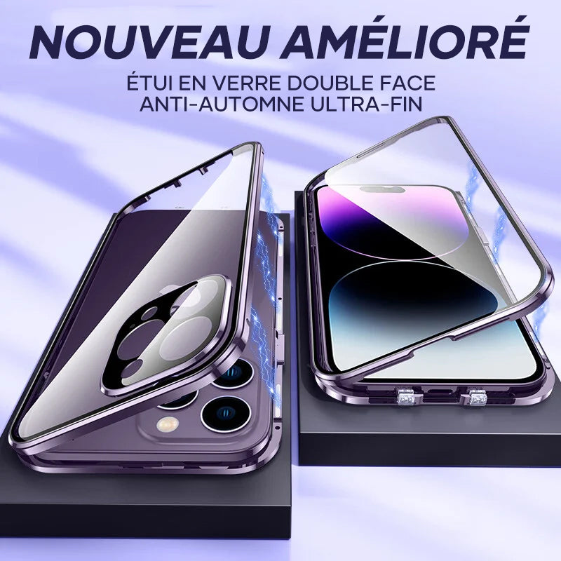 Coque iPhone avec boucle double face