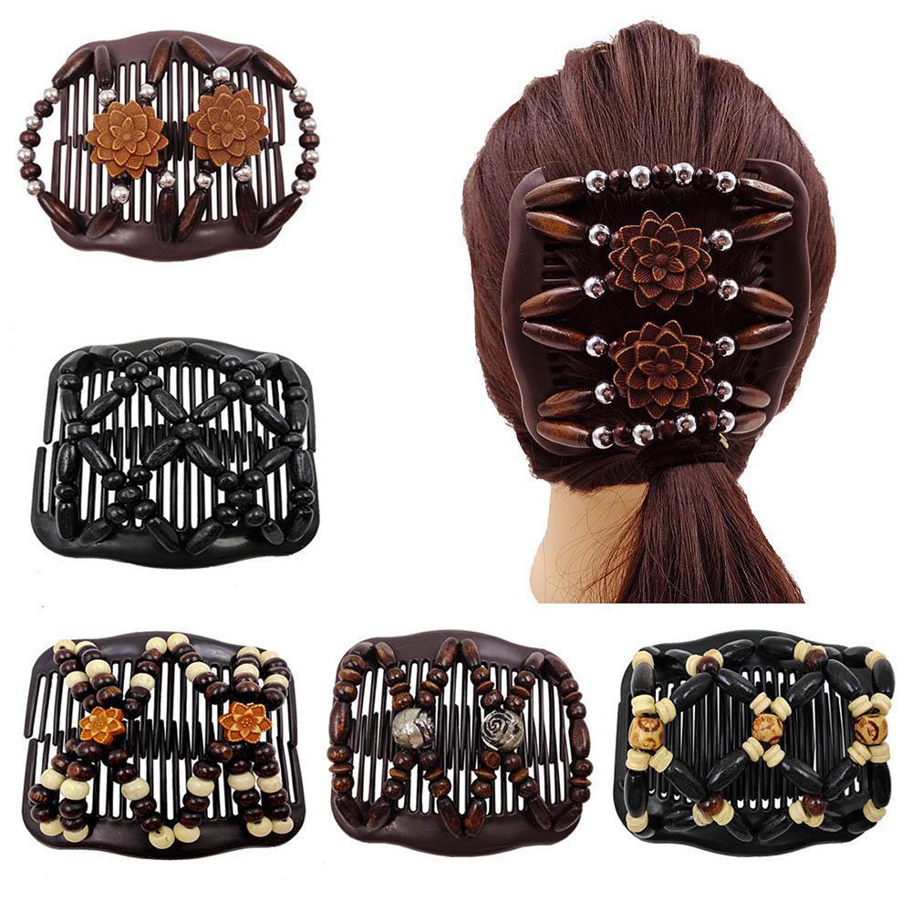 Peigne Magique à Cheveux en Bois à Double Faces