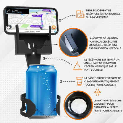 NOUVEAU Support pour Téléphone Portable et Gobelet