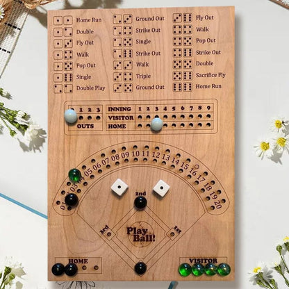 Jeu de plateau de dés de baseball