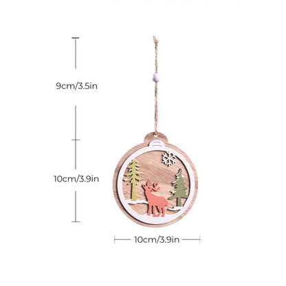 Pendentif en Bois de Noël