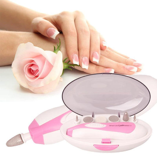 6 en 1 Set Manucure Pedicure Electrique