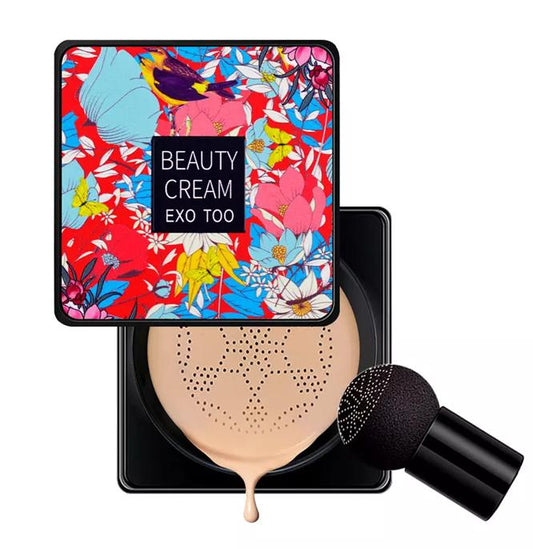 🌸Crème CC Correcteur Avec Pinceau de Champignon