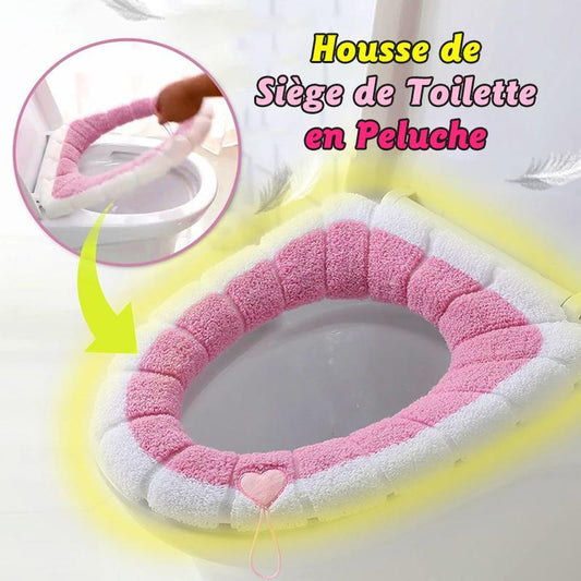 Housse de Siège de Toilette en Peluche
