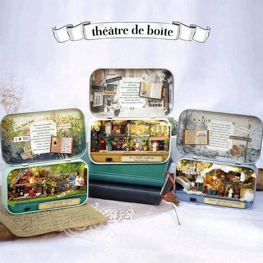 🔥Maison de poupée miniature 3D avec des jouets de bricolage légers