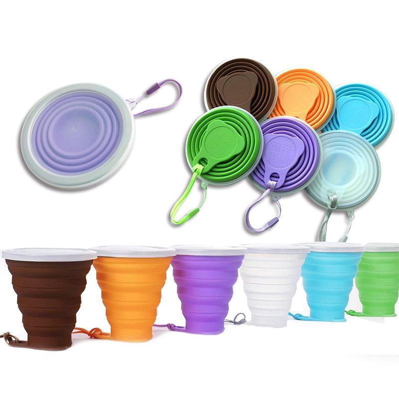 Tasse Portative De Voyage En Silicone Pliable
