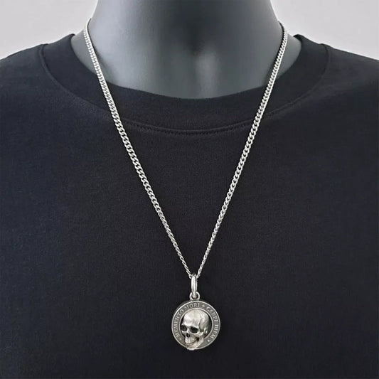 Pendentif tête de mort Memento Mori
