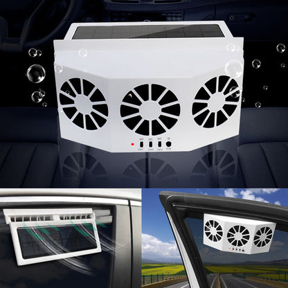 Ventilateur d'aération de fenêtre de voiture à énergie solaire