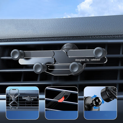 Support de téléphone de voiture de montage d'évent rotatif invisible