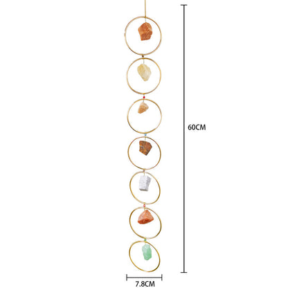 🥳Décoration murale en cristal brut 7 Chakra Gemstone🎁