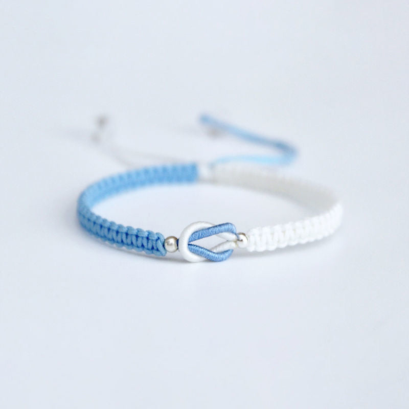🎁À ma petite-fille "Forever Linked Together" Bracelet tressé fait main💕