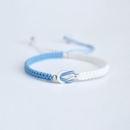 🎁À ma petite-fille "Forever Linked Together" Bracelet tressé fait main💕