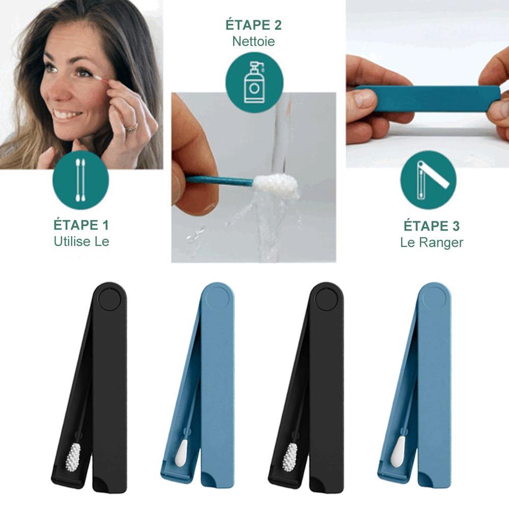 Coton-tige réutilisable pour le nettoyage et le maquillage des oreilles