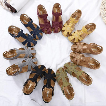 Sandales Respirables Et Légers Avec Velcro Pour Femmes