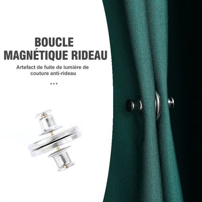 Boucles de Rideau en Métal (3 pièces)