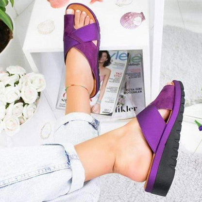 Femmes Plate-Forme Sandales Confortables Peep Toe