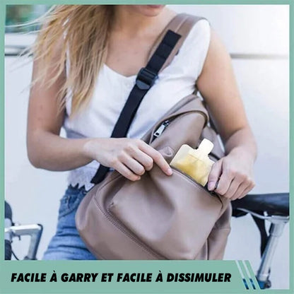 Sac d'emballage de distribution de fluide de voyage portable(10 Pcs）