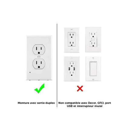 Panneau mural de sortie avec veilleuses LED