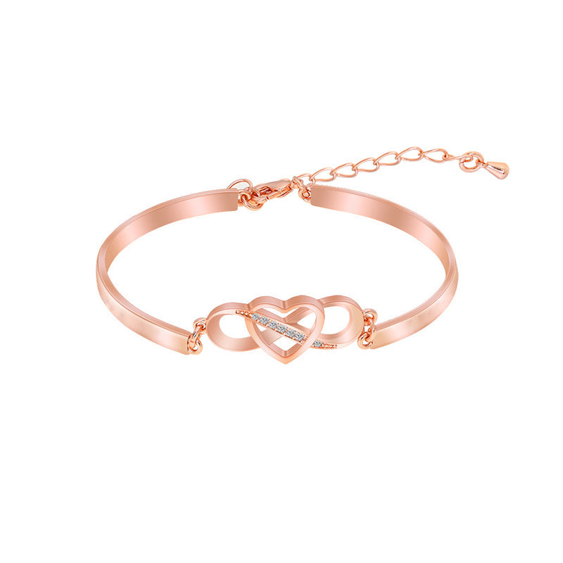 Rappelez-vous Toujours que Je t'aime Maman Bracelet Coeur d'amour pour Toujours