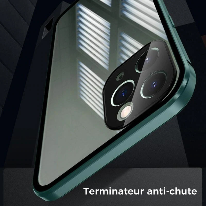 Coque iPhone avec boucle double face