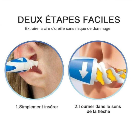 Dissolvant à cérumen, avec 16 embouts lavables