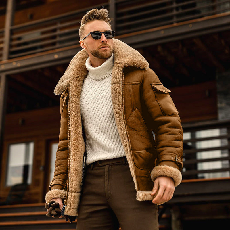 Veste mi-longue épaisse homme
