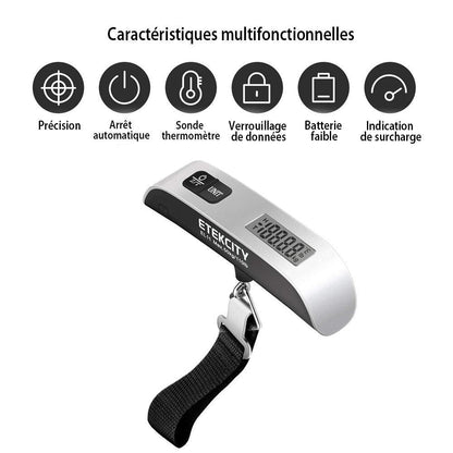 Balance numérique portable, batterie incluse