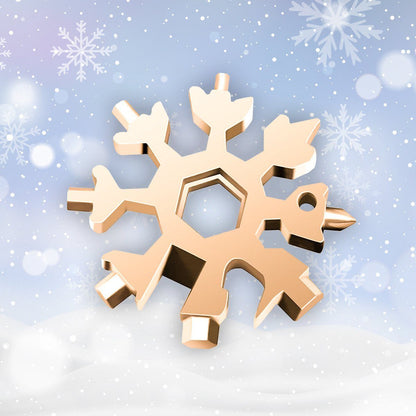 🎁Vente de Noël🎁Outil multifonction flocons de neige en acier inoxydable 18 en 1