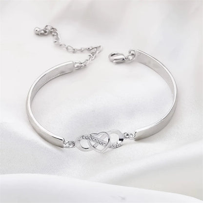 Rappelez-vous Toujours que Je t'aime Maman Bracelet Coeur d'amour pour Toujours