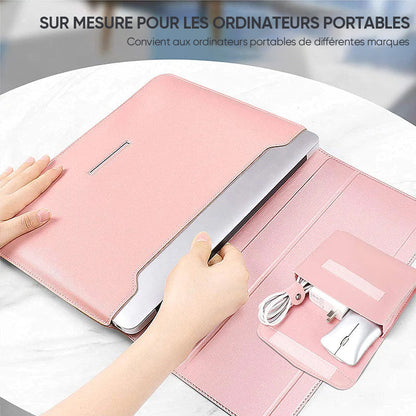 Housse pour ordinateur portable Housse en cuir avec support réglable