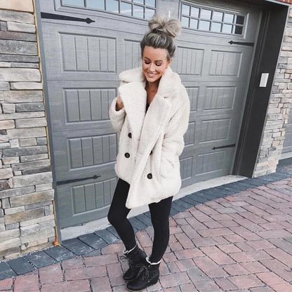 Veste en Peluche pour Femmes en Polaire