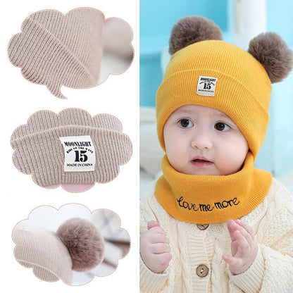 Chapeau et Écharpe Chaud Hiver Pour Bébés