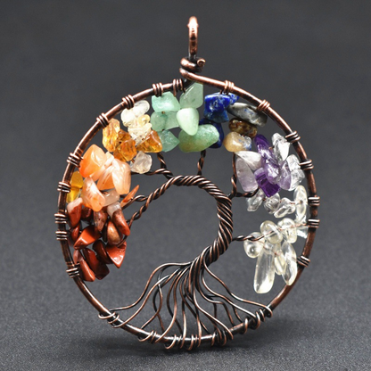 Pendentif Arbre de Vie en Cristal