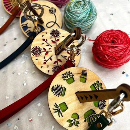 Porte-fil en bois pour le poignet