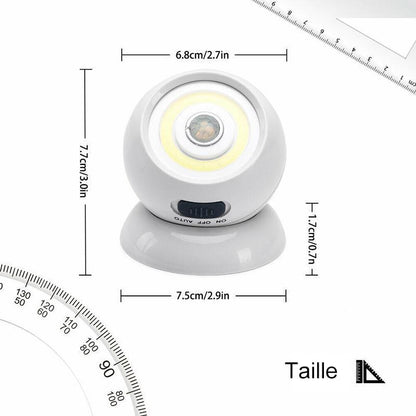 Capteur à DEL amovible avec chargement par USB