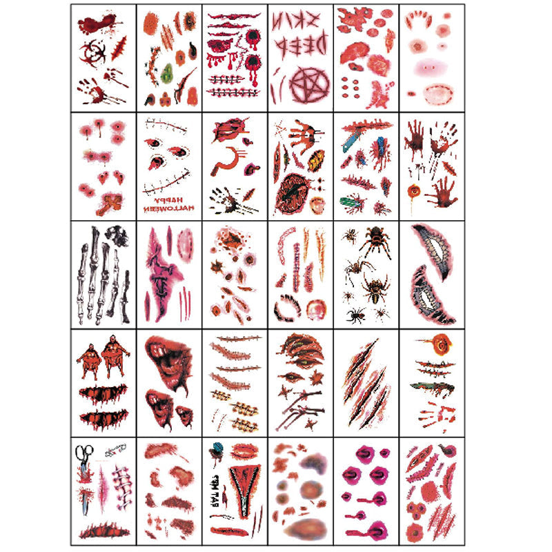🎃Halloween tatouage temporaire maquillage farce🎃