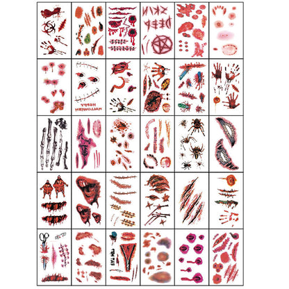 🎃Halloween tatouage temporaire maquillage farce🎃