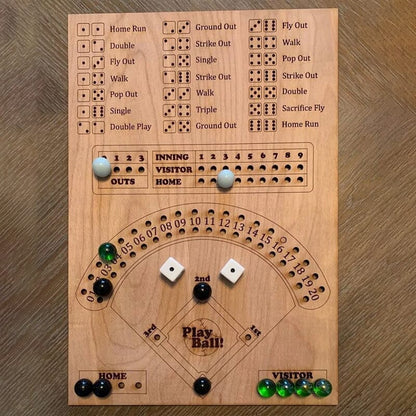 Jeu de plateau de dés de baseball
