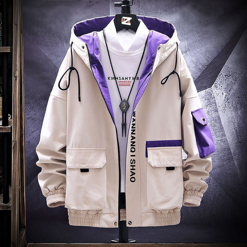 Veste imperméable à capuche imperméable pour homme